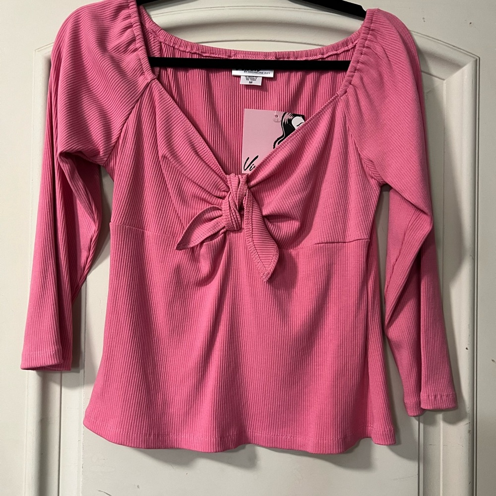 Tie Me Up Top in Pink - Vixen by Micheline Pitt